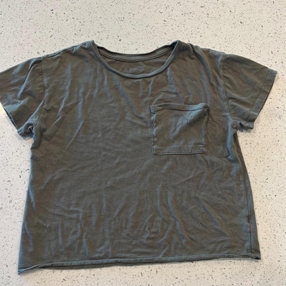 Art Class Girls XL (14-16) Army Green Crop Top